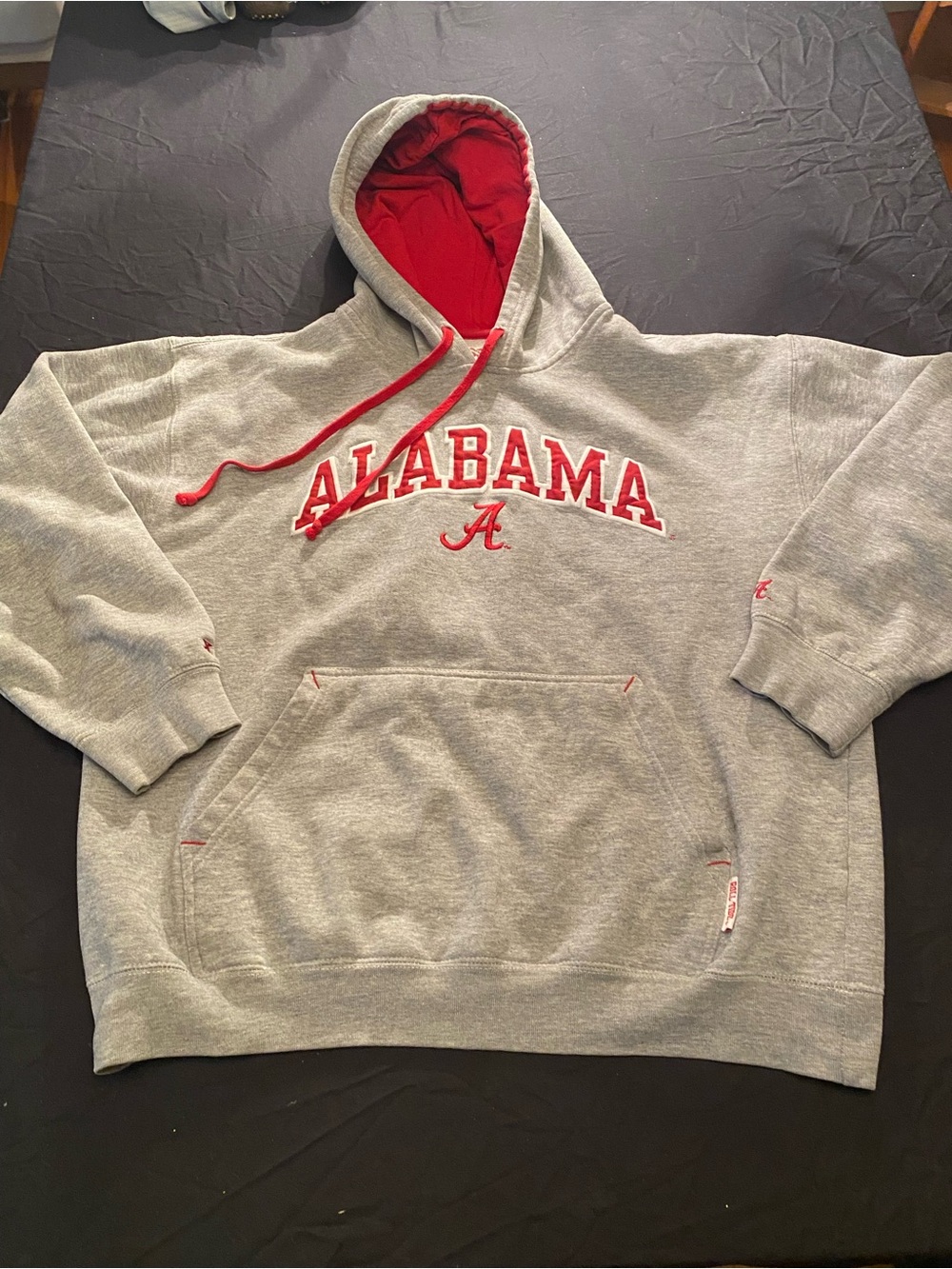 Alabama Embroidered Grey & Red Hoodie